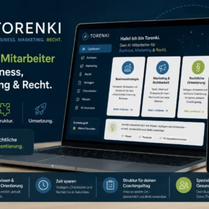 Torenki, dein KI-Mitarbeiter für Business, Marketing und Recht - für 12 Monate [Digital]